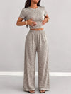 Leopard Print Loungewear Set