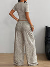 Leopard Print Loungewear Set