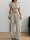 Leopard Print Loungewear Set